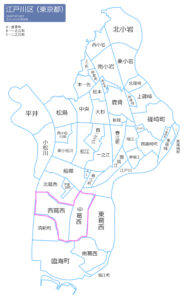 江戸川区の地図